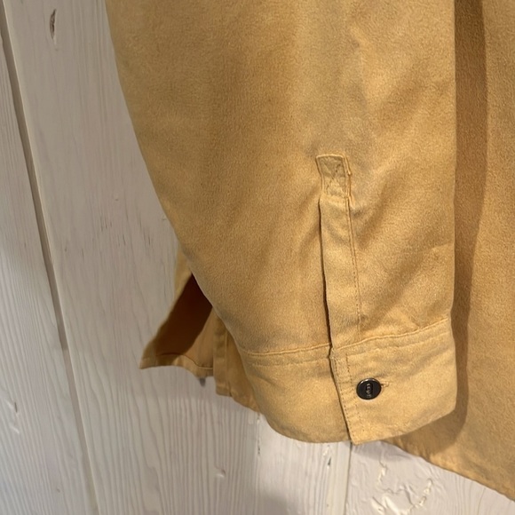 CHICOS BLOUSE OR JACKET MUSTARD YELLOW SIZE 2 (Large) - Picture 2 of 10